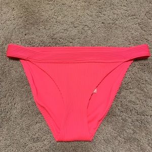 Hollister Ribbed Pink Bikini Bottom